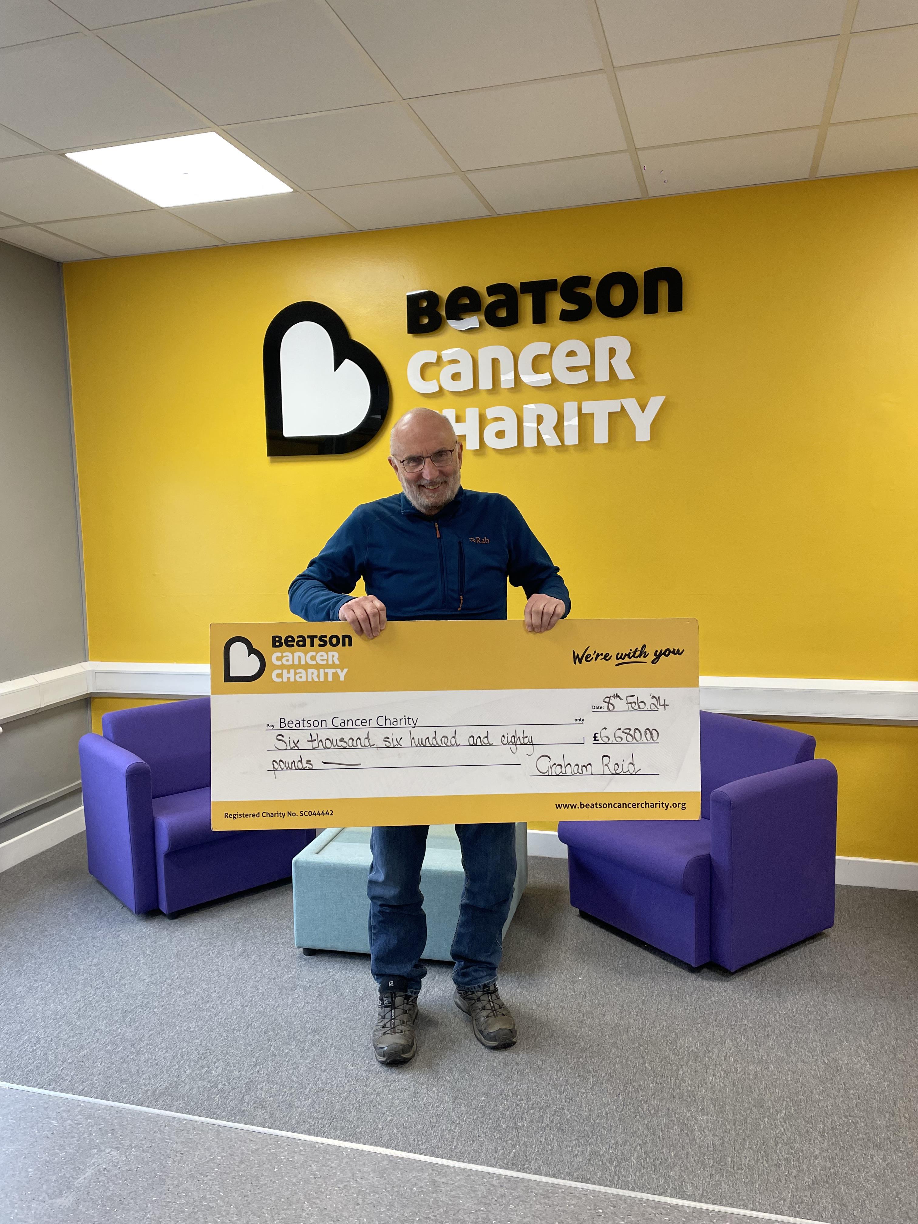 Graham raised thousands for Beatson Cancer Charity