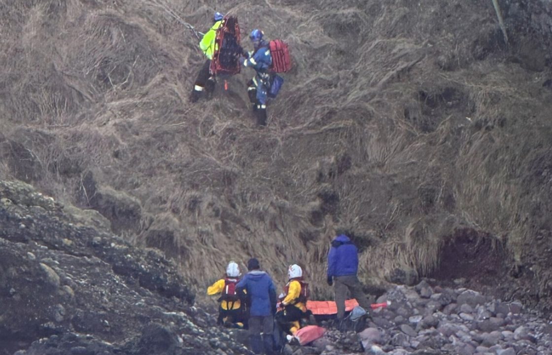 Person airlifted to hospital after falling from cliff in Stonehaven near Todhead Lighthouse