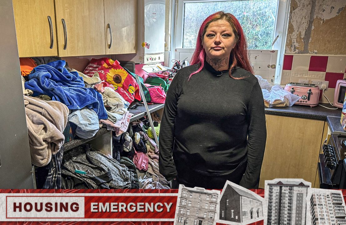 Edinburgh woman stores clothes in her kitchen due to mould and dampness in her council home