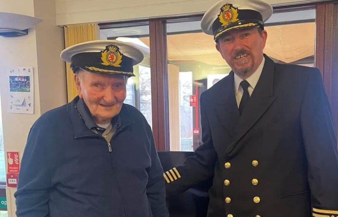 Former sailor celebrates his 102nd birthday with gifts from ferry operator