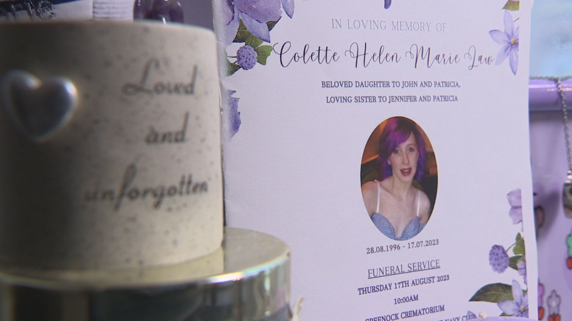 Colette Law funeral.