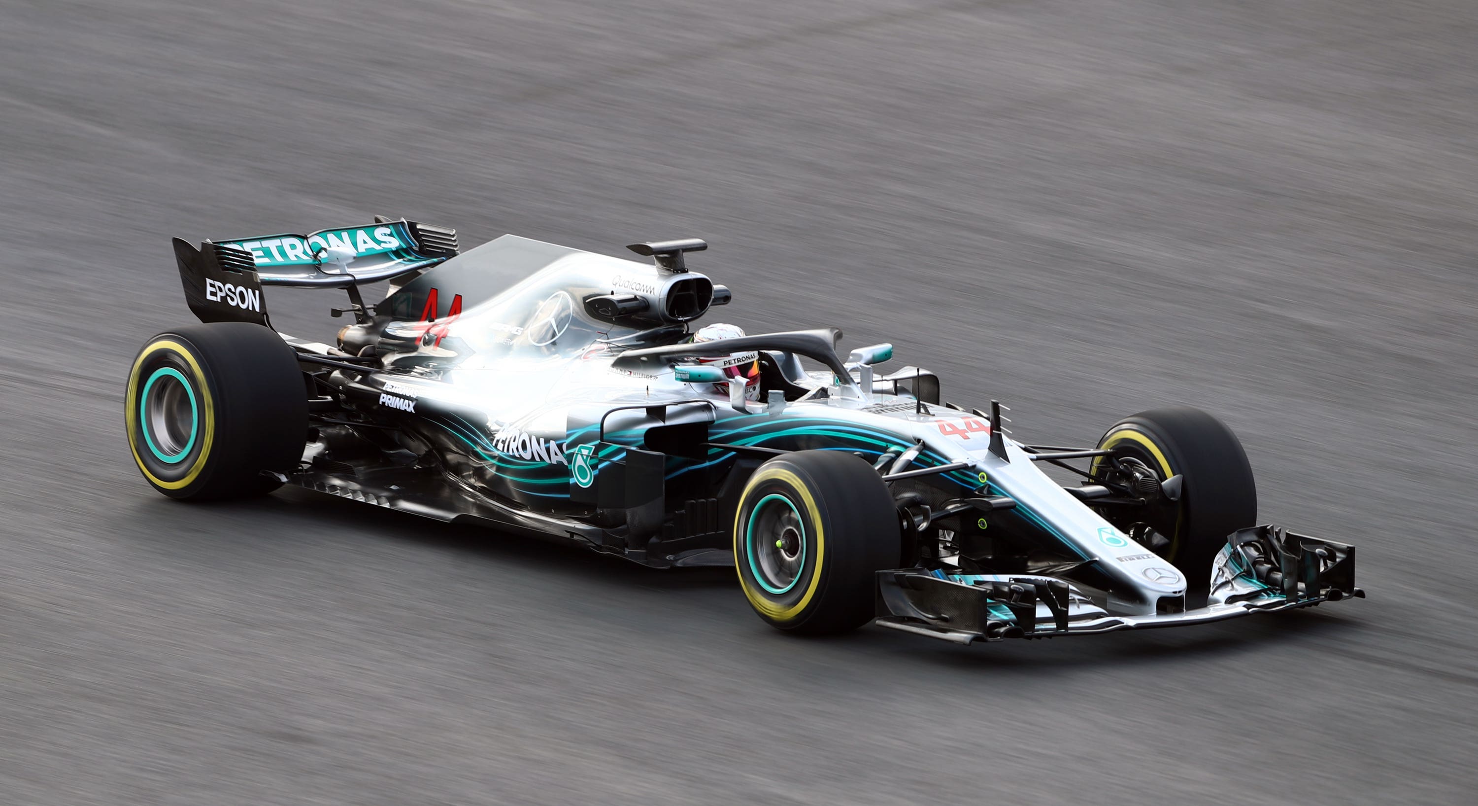 Hamilton has won six of his world titles driving for Mercedes (Tim Goode/PA) 