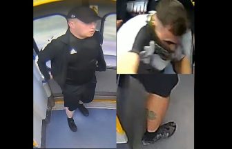 CCTV images released after masked gang attack football fans on Glasgow train