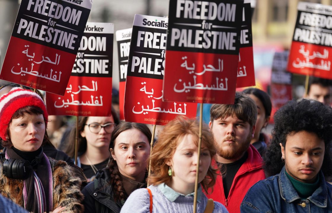 Thousands march to Scottish Labour conference in Glasgow for Gaza ceasefire protest