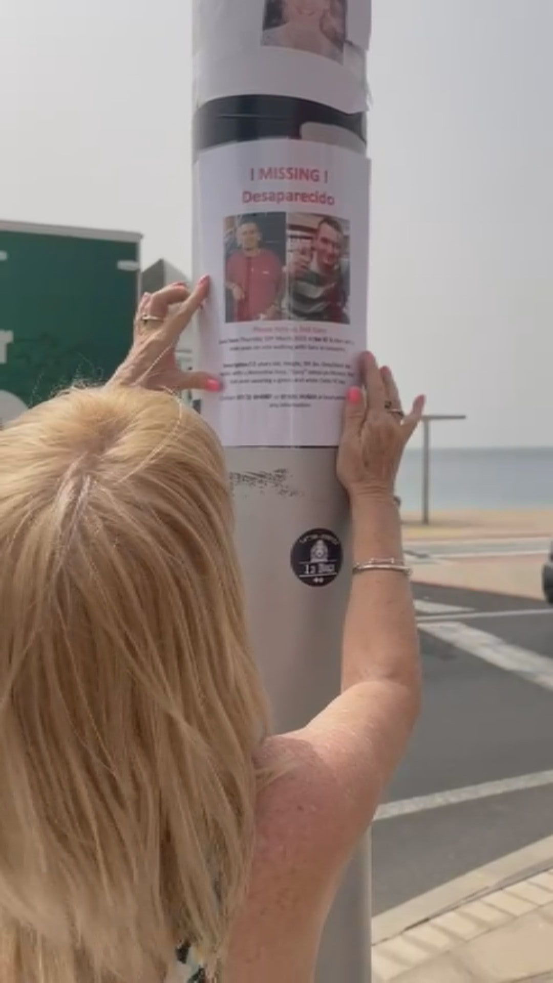 Gary's family have travelled to Lanzarote one year on from his disappearance to put up flyers urging anyone with information to come forward