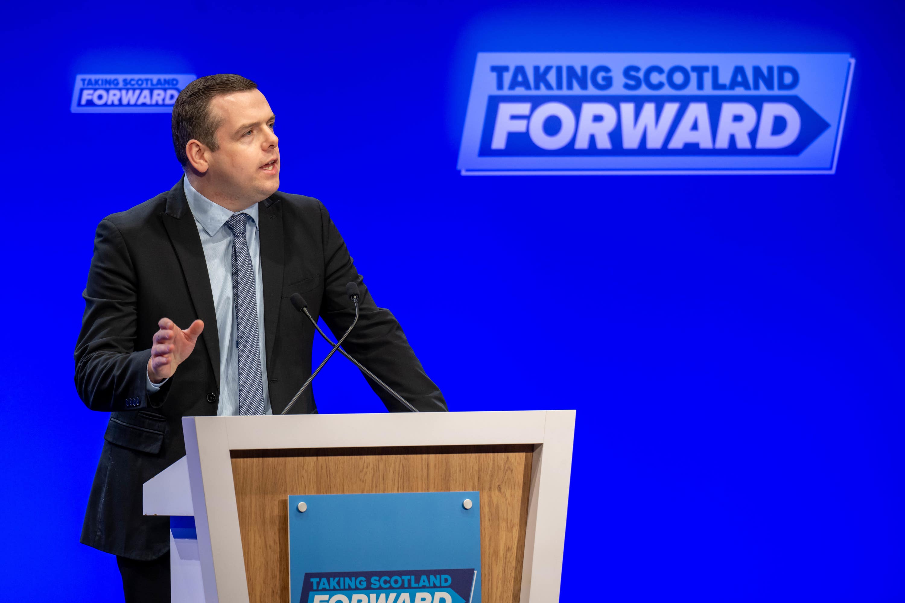 Scottish Conservative leader Douglas Ross appealed to the ‘pro-UK, anti-SNP majority’ in the country to back his party.