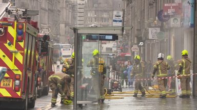 Firefighters battle blaze after fire breaks out at vape shop on Union Street in Aberdeen