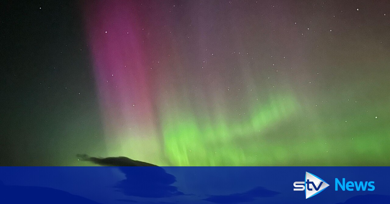 Northern Lights sweep skies with colour as Scots snap stunning ...