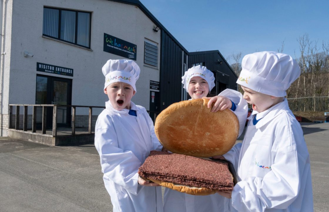 Ayrshire butcher creates ‘world’s largest’ square sausage to celebrate national day