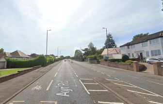 Ayr Road in Newton Mearns closed for hours following crash involving cyclist and bus