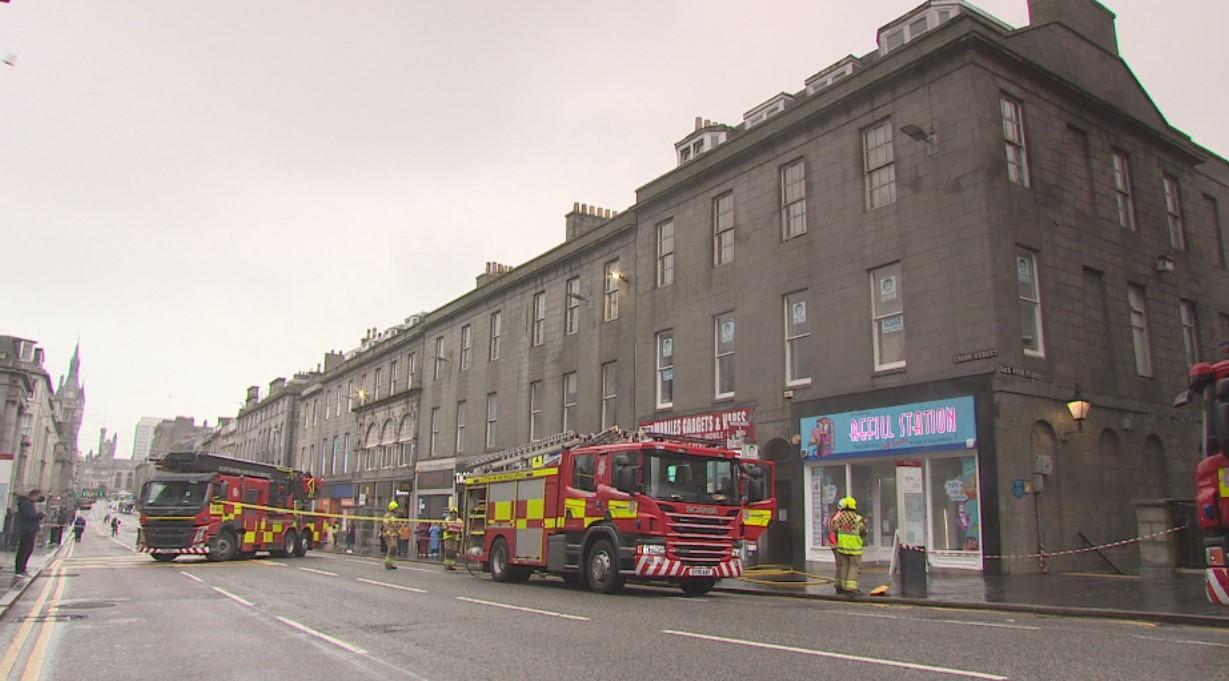 Union Street fire in Aberdeen 