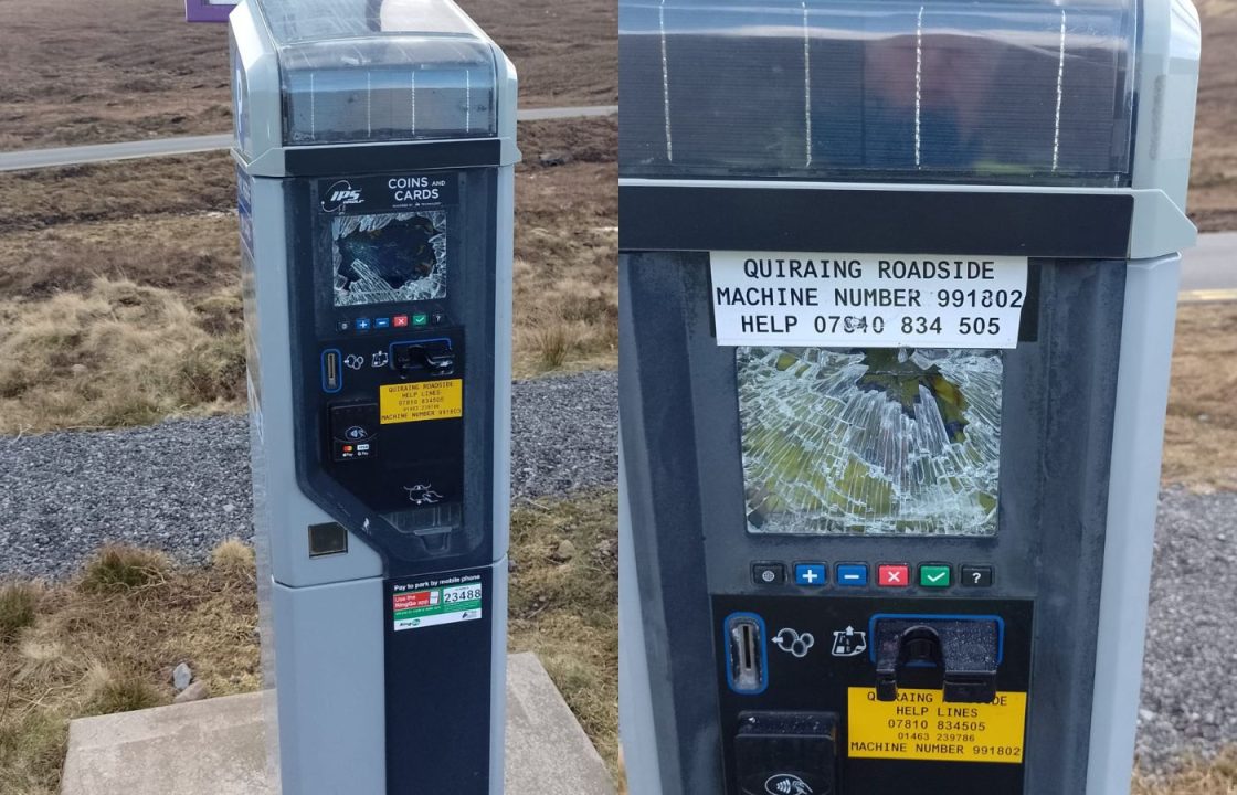 Isle of Skye beauty spot parking meters destroyed by vandals