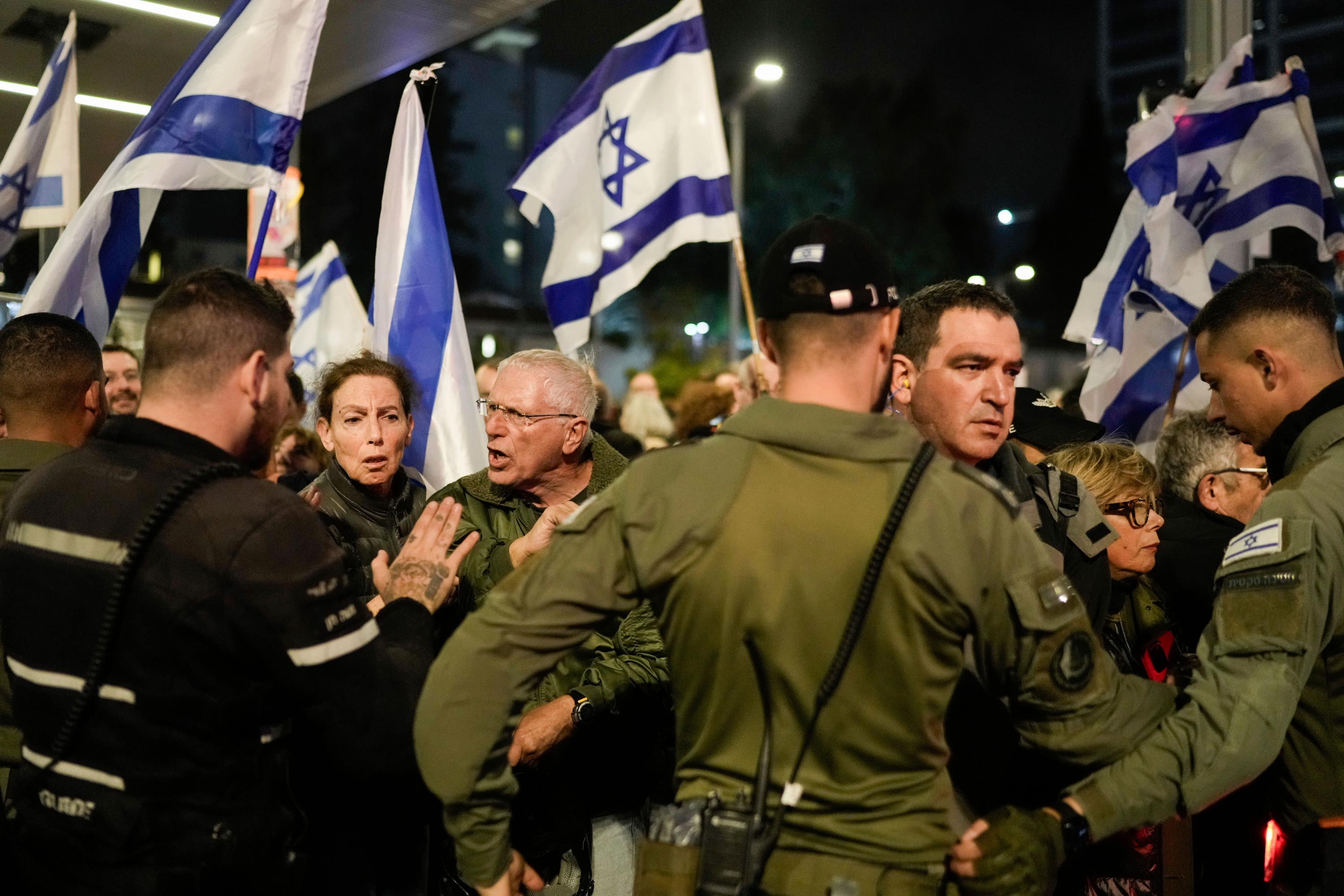 A protest against Israeli Prime Minister Benjamin Netanyahu’s government took place in Tel Aviv on Saturday.