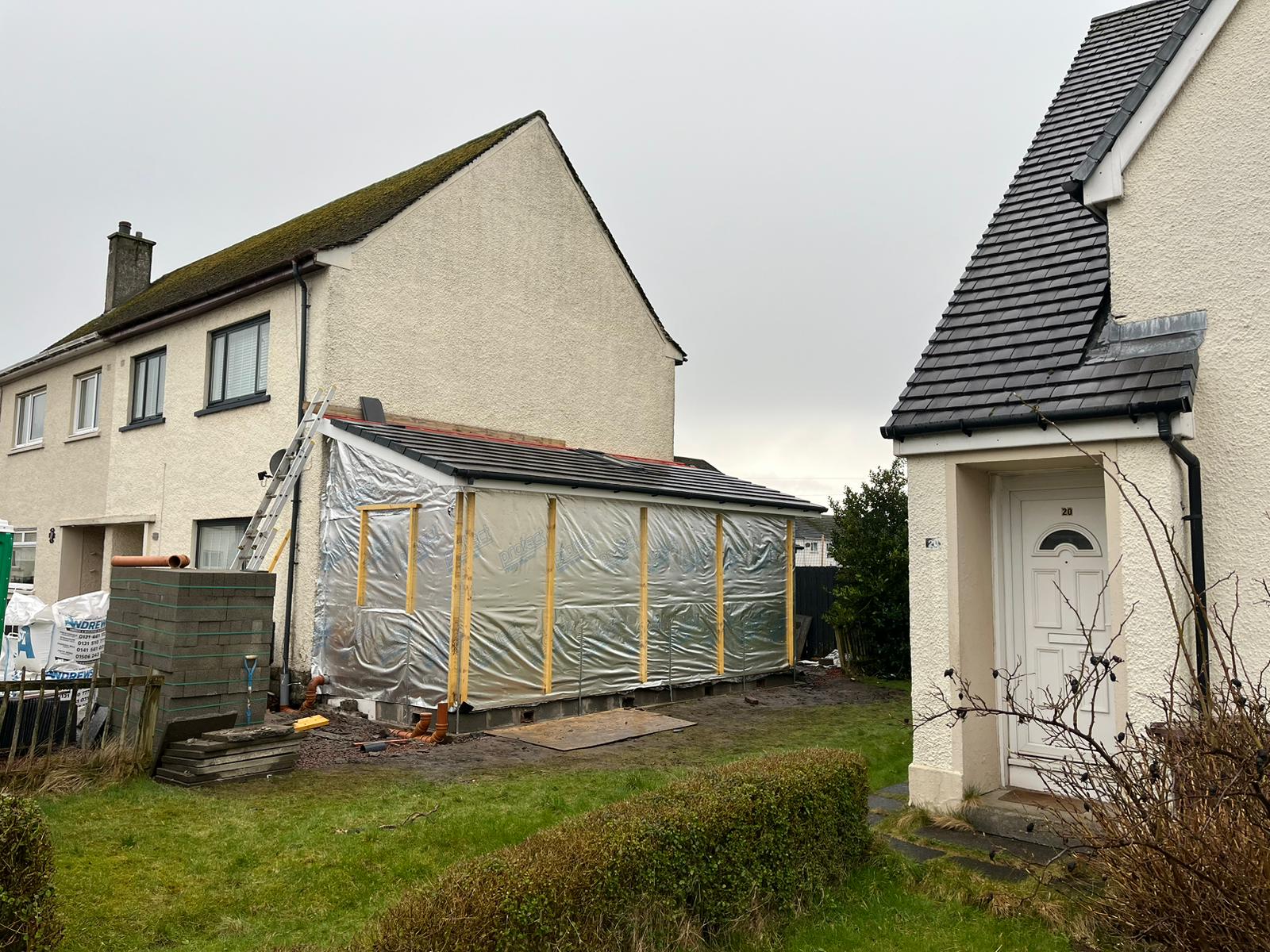 Construction company Cleland Joiners & Builders made an offer to do the full build extension of the home for free.