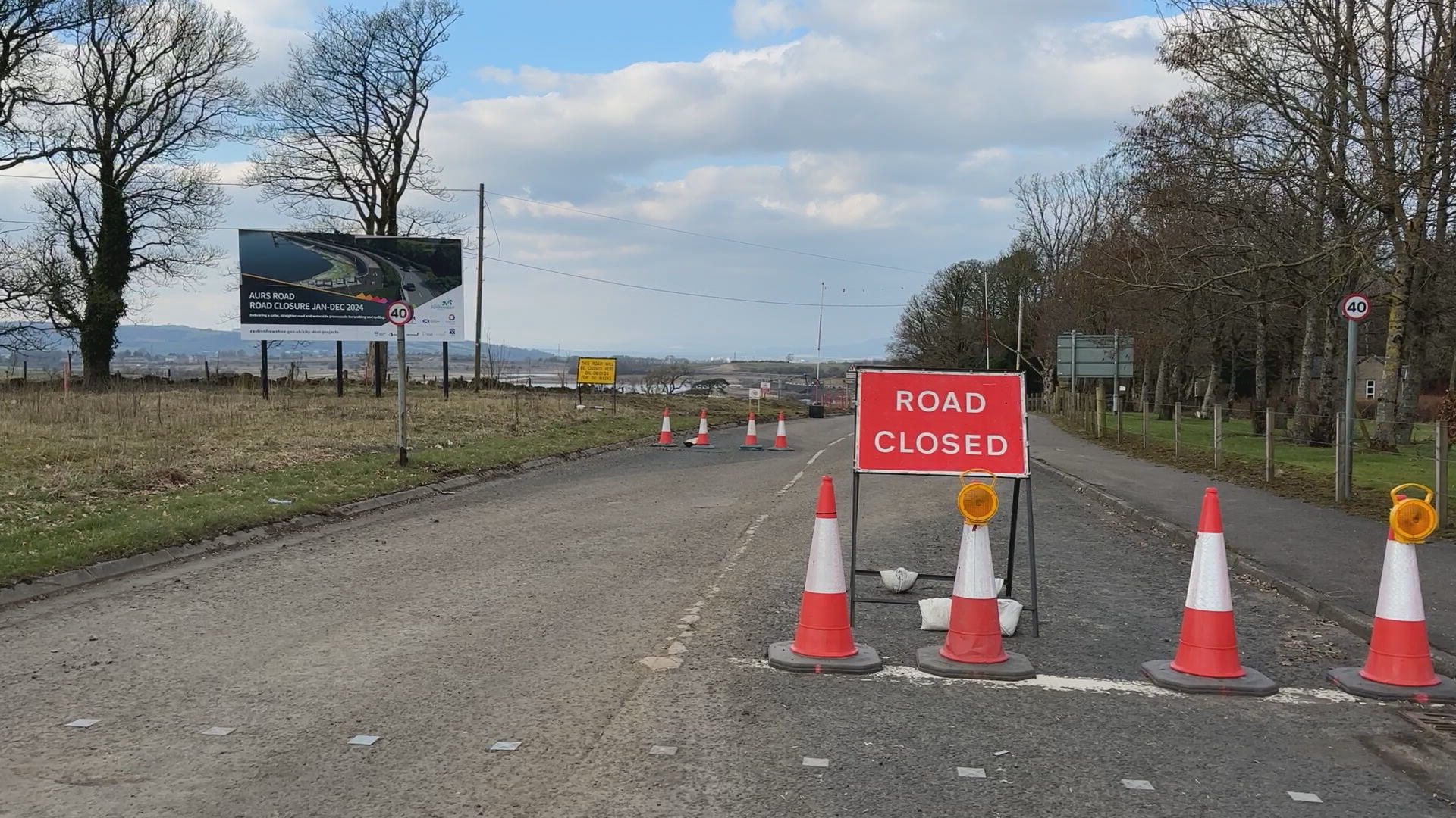 The road is expected to reopen in December. 
