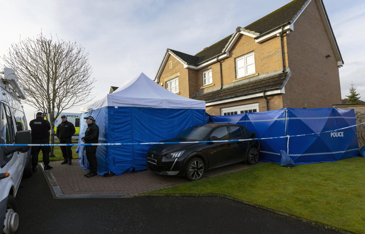 Police searched the home shared by Nicola Sturgeon and Peter Murrell (Robert Perry/PA) 