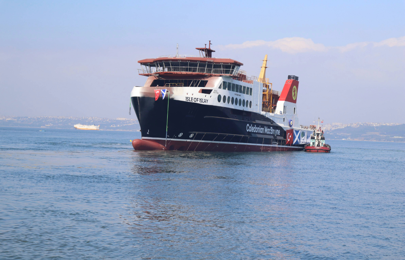 MV Isle of Islay successfully launches at the Cemre Marin Endustri shipyard in Yalova, Turkey.
