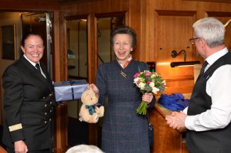 Princess Royal visits new cruise ship terminal built in Greenock in £20m project