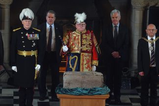 Special ceremony held as Stone of Destiny leaves Edinburgh Castle for new home in Perth