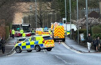 Roads closed after cyclist hit by lorry in rush hour crash in Bearsden