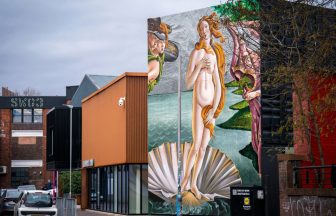 Lidl unveils 25ft mural in Glasgow made from more than 30,000 bottle caps