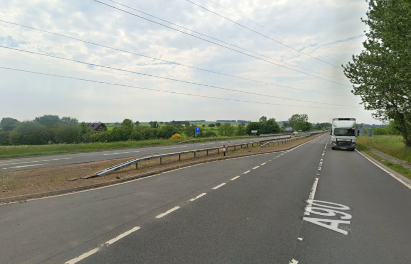 A90 northbound closed after vehicle bursts into flames following