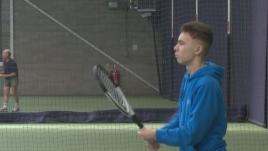 Ukrainian refugee representing East of Scotland in tennis