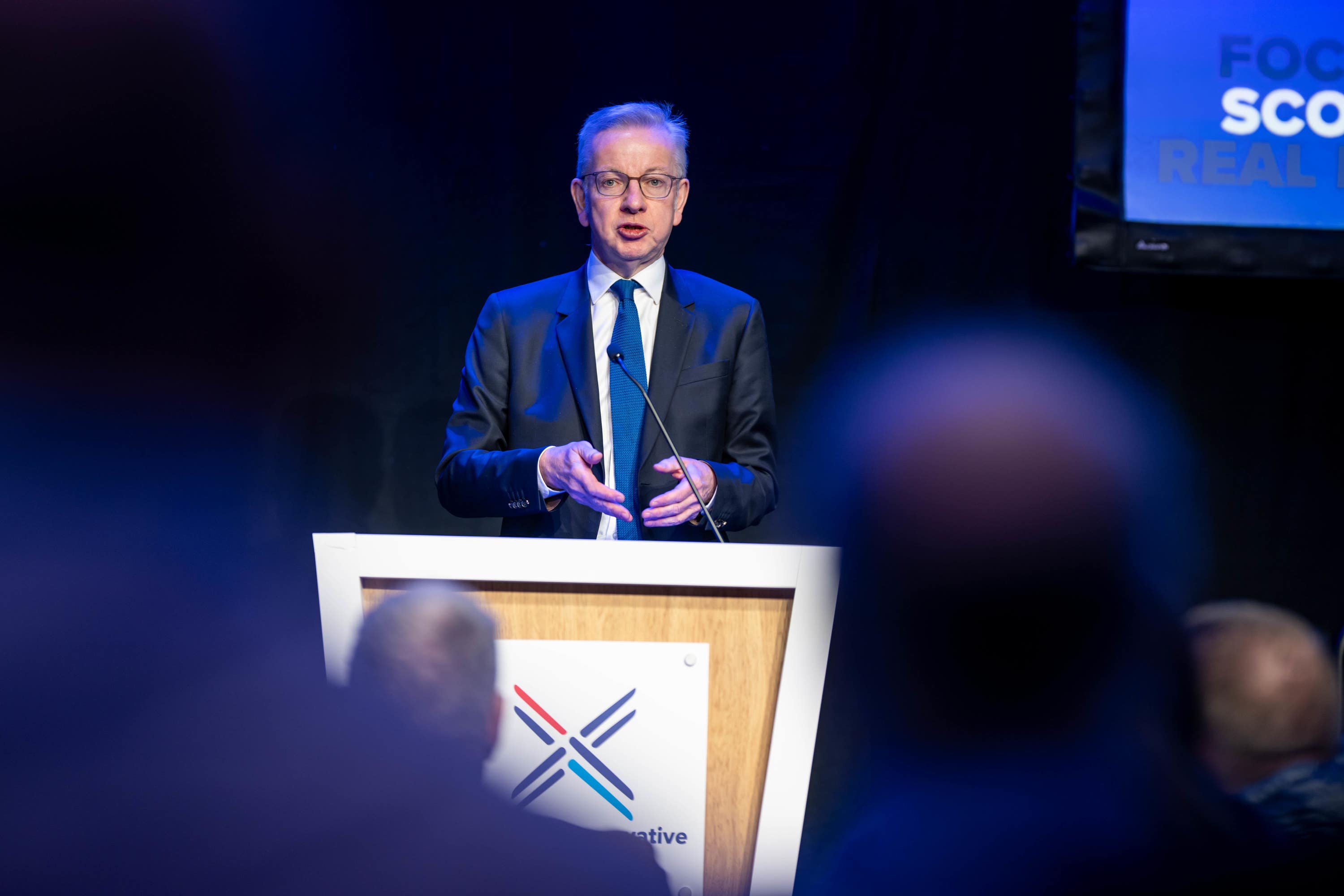 Michael Gove also used his speech to attack the SNP.