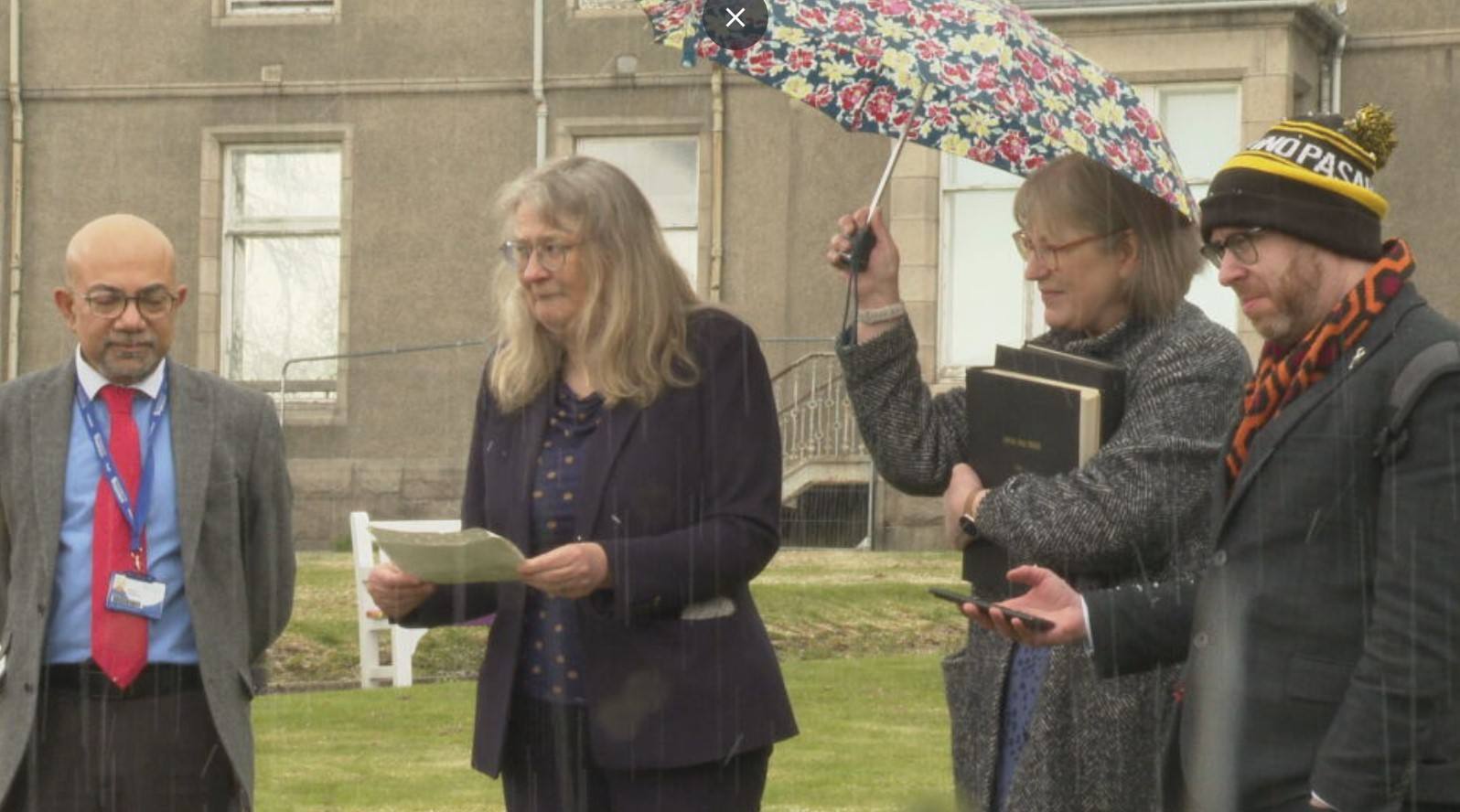 A tree has been planted and a plaque unveiled in memory of Dr Brenda Page
