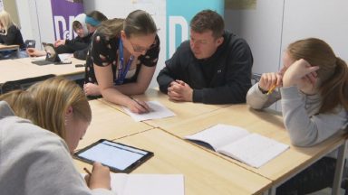 Dundee and Angus College homework club helping families learn maths together