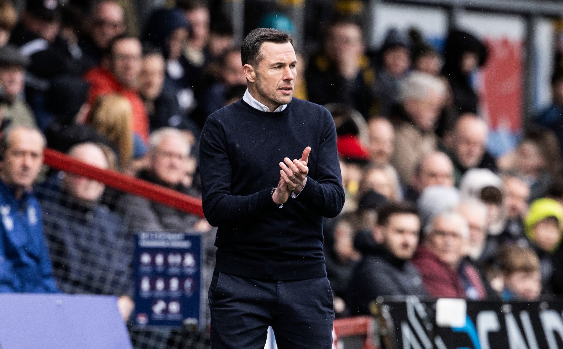 DINGWALL, SCOTLAND - APRIL 14: Ross County Interim Manager Don Cowie during a cinch Premiership match between Ross County and Rangers at the Global Energy Stadium, on April 14, 2024, in Dingwall, Scotland. (Photo by Alan Harvey / SNS Group)