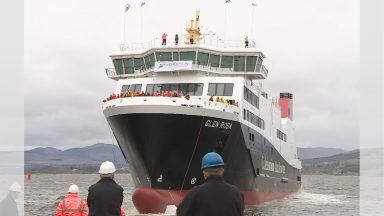 Late and over-budget CalMac ferry Glen Rosa set for launch