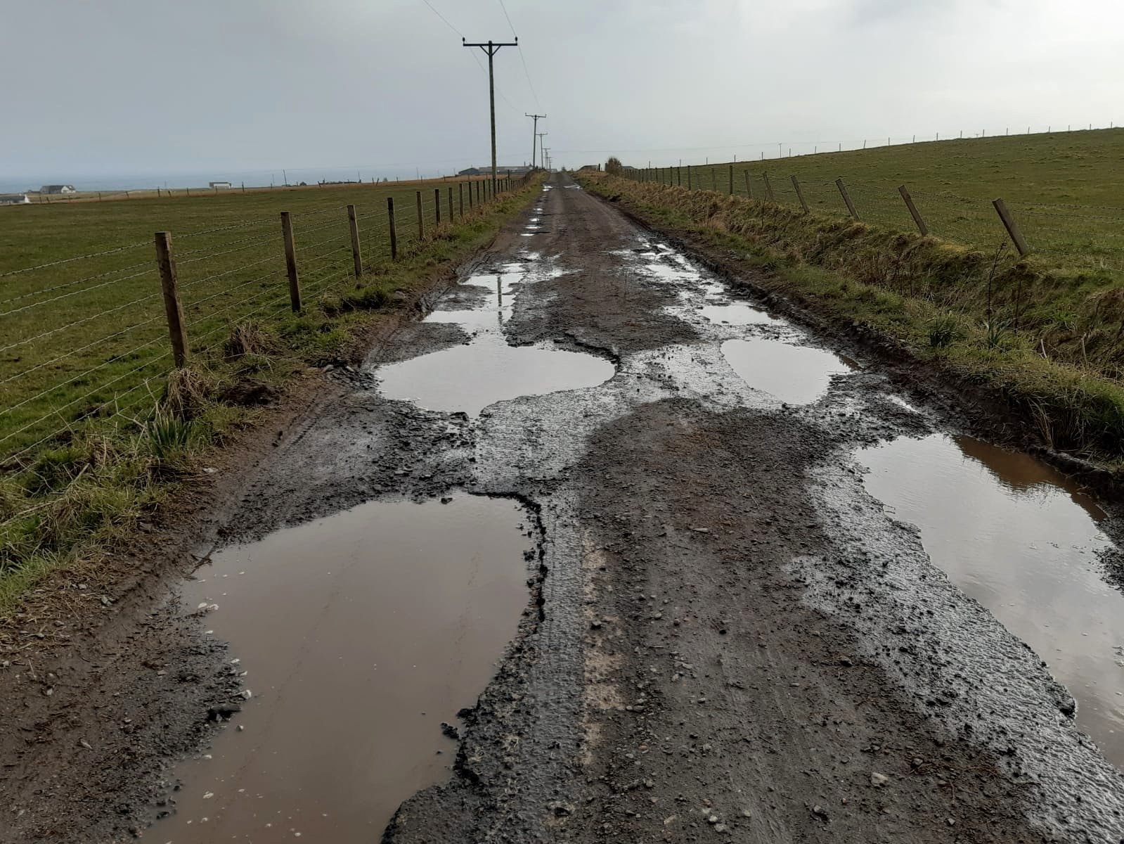 The group have been campaigning for urgent permanent repairs to local roads.