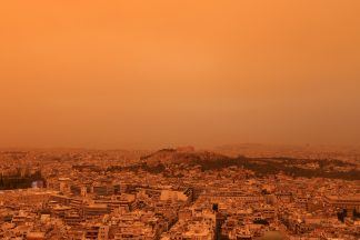 Sean Batty explains why skies over southern Greece have turned orange amid Sahara dust haze