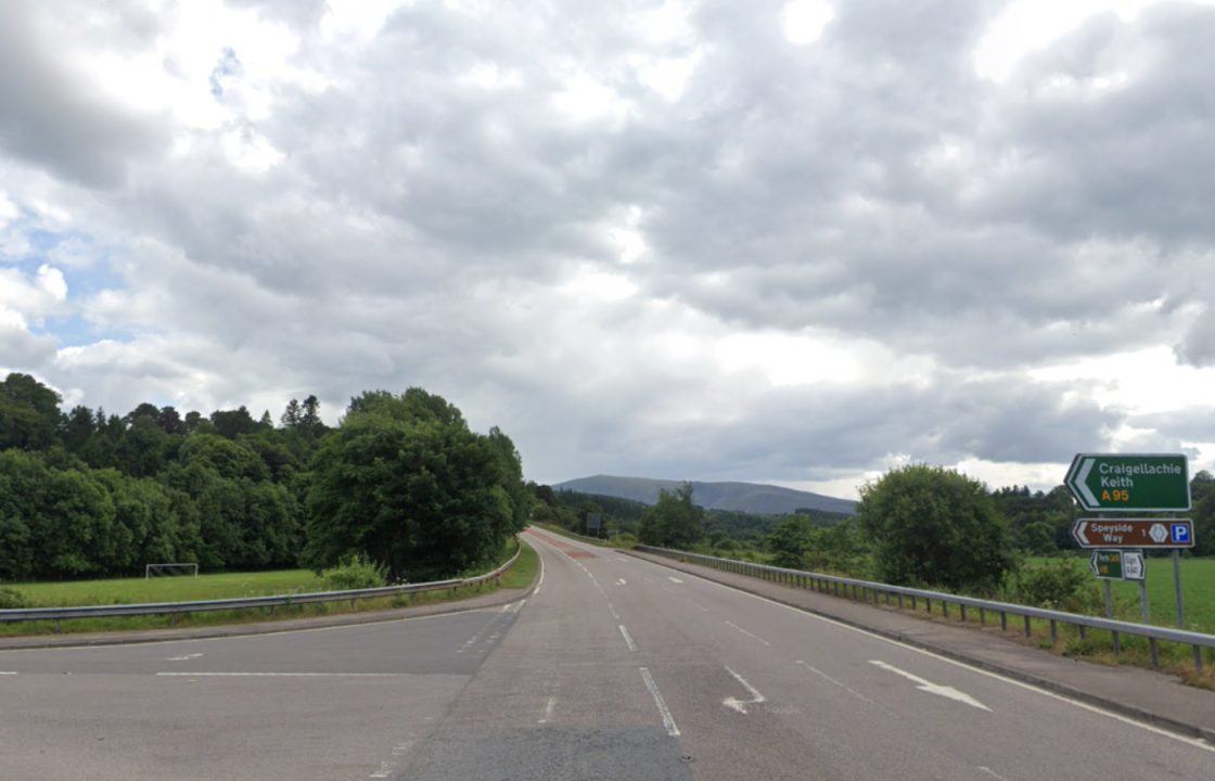 Major road on A95 near Craigellachie closed for over 14 hours after crash