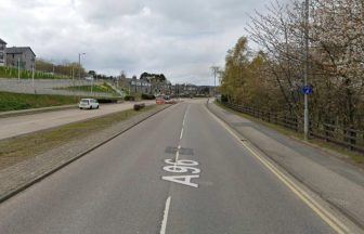 Two men and woman taken to Aberdeen Royal Infirmary following single car crash on Auchmill Road
