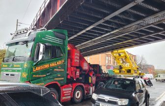 Train services disrupted after lorry strikes railway bridge again