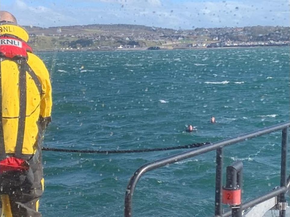 Four young paddleboarders rescued by lifeboat crew near Moray during Storm Kathleen