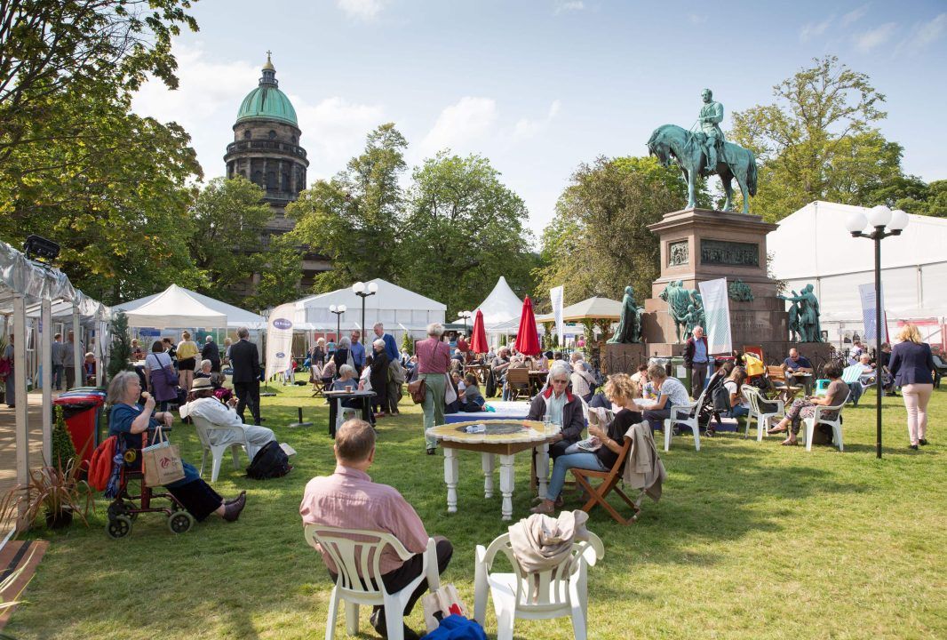 General views of the Edinburgh International Book Festival