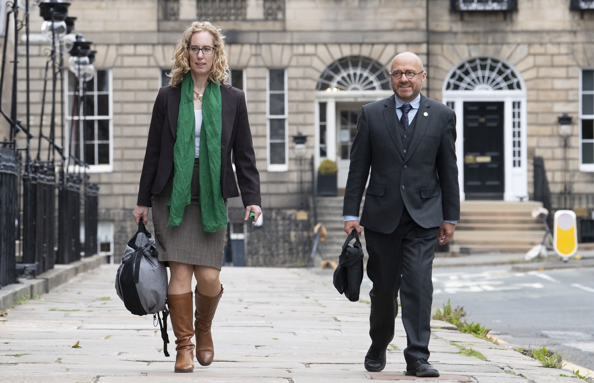 Scottish Green co-leaders Patrick Harvie and Lorna Slater became ministers at Holyrood as a result of the Bute House Agreement.