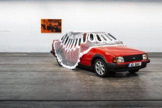 Scots artist Jasleen Kaur who covered red sports car with giant doily up makes Turner Prize shortlist
