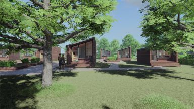 Social Bite to unveil Rutherglen homeless village with 15 eco homes, community hub and onsite support in 2025