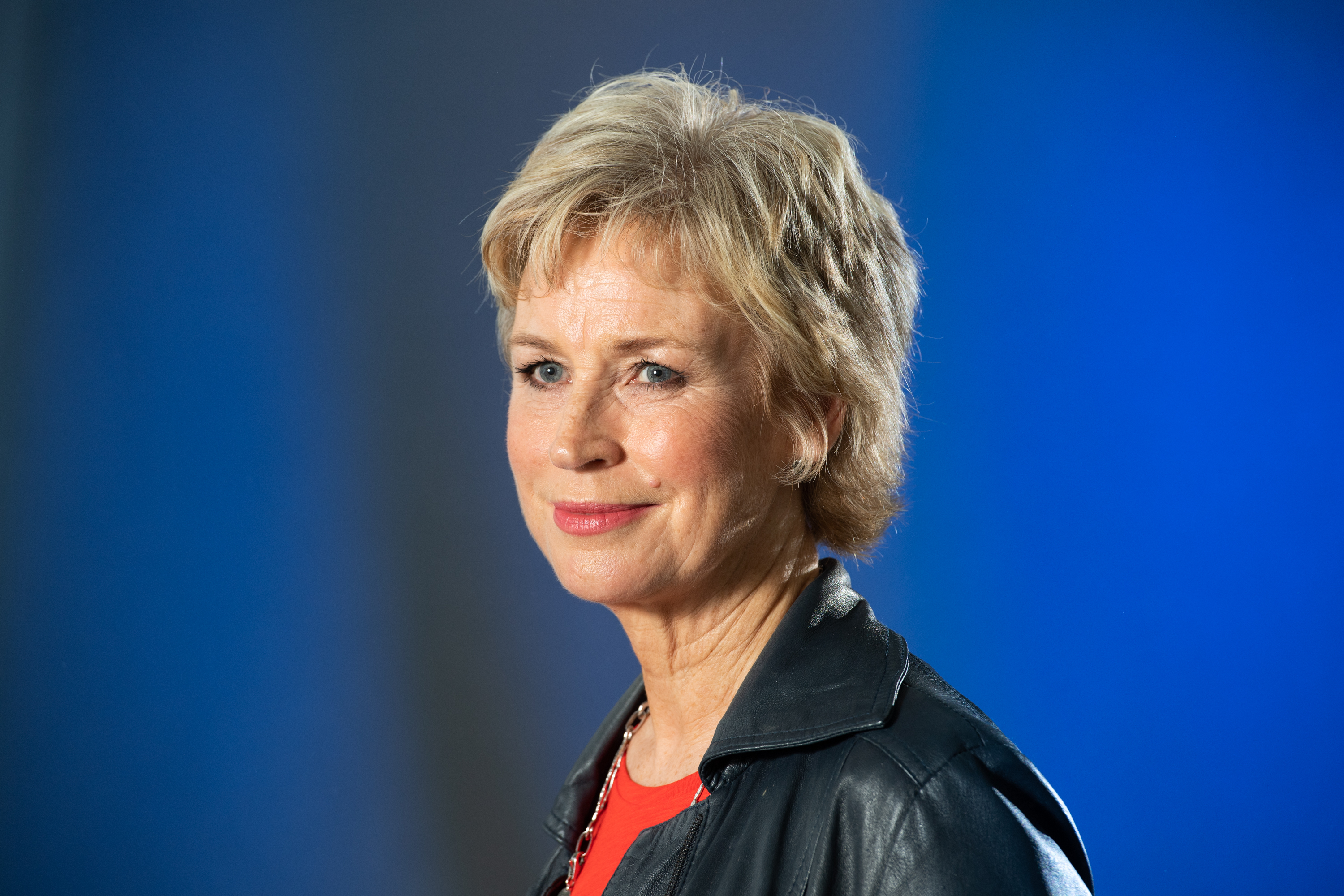 Scottish broadcaster and writer Sally Magnusson at the annual Edinburgh International Book Festival at Charlotte Square Gardens on August 19, 2018 in Edinburgh, Scotland.  (Photo by Roberto Ricciuti/Getty Images)