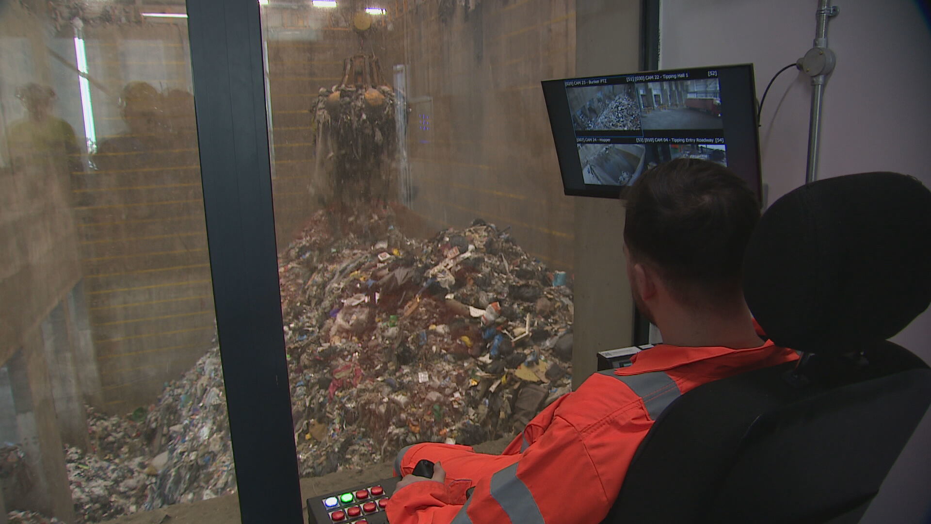 Incinerator in action - but new waste-to-energy facilities are set to be banned
