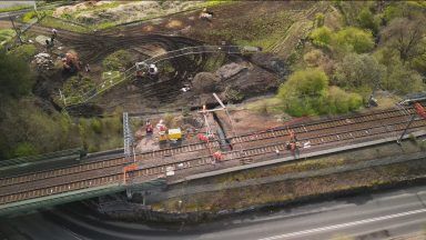 Sinkhole knocks out North Lanarkshire train services
