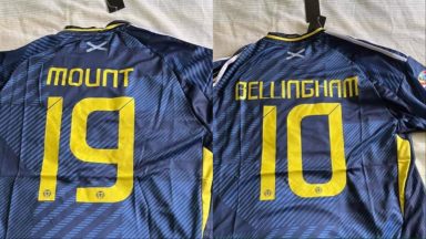 Fake Scotland tops delivered with names of England stars on the back