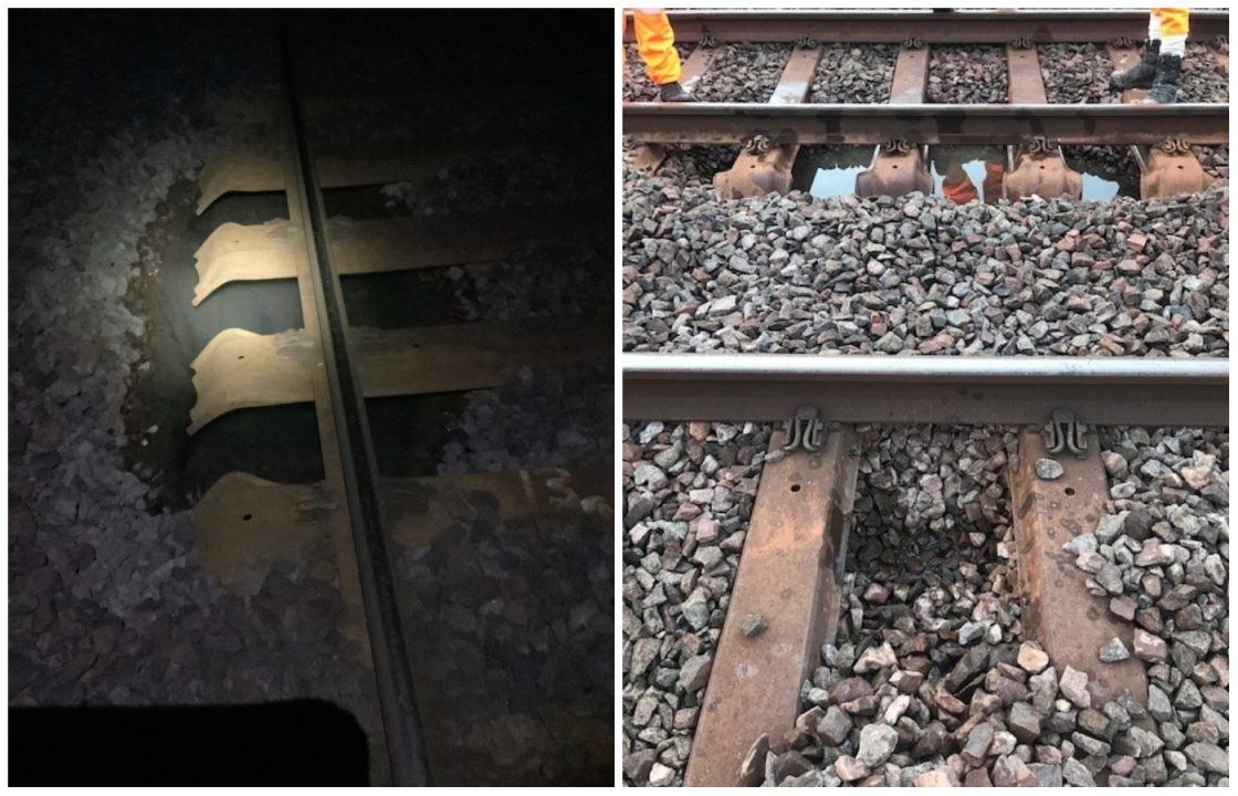 Train services between Airdrie and Bathgate cancelled after sinkhole appears on railway tracks 
