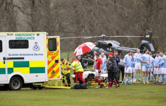 Shinty players save referee’s life after he collapsed on field at Castle Leod during MacTavish Cup tie