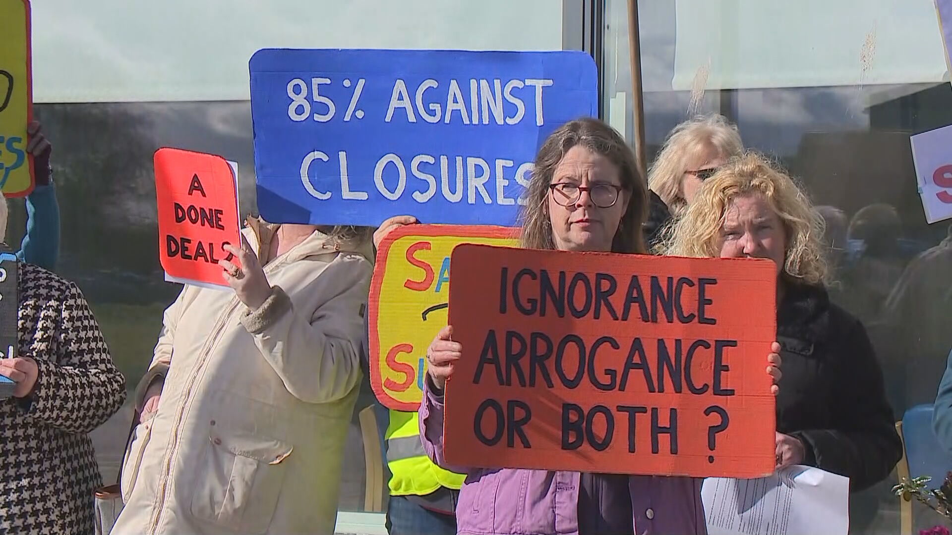 Campaigners protest to reopen two GP surgeries in Moray