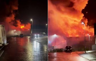 Dozens of firefighters race to put out blaze at Kilwinning Fenix Battery Recycling plant